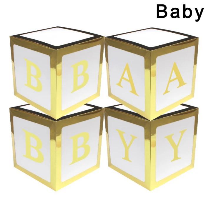 4 шт./компл. Baby Shower вечерние декоративный шар коробка прозрачный картонная коробка Рождественский подарок HUG-предложения