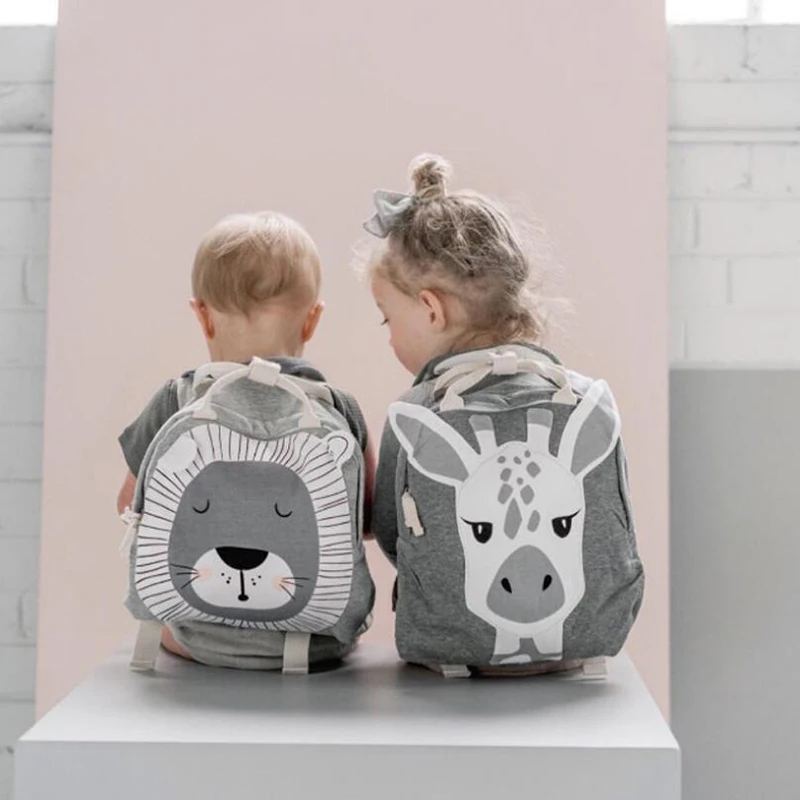 

New Cute Backpack Kids Cartoon Three-dimensional Animal Pattern Kids Kindergarten Schoolbag Baby Toy Mini Storage Bag Baby Purse