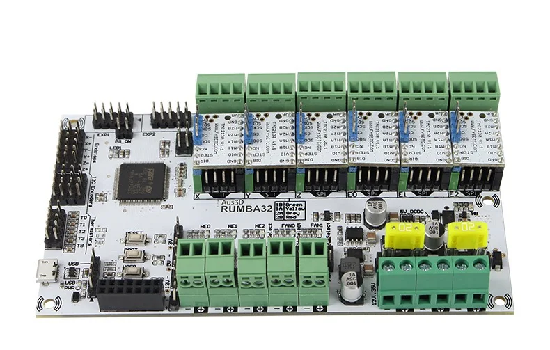 Placa de Impressora Placa-mãe + 6 Tmc2130 para Acessórios de Impressora Rumba Pces Módulo Driver V1.1 3d 32bit Rumba32 32 4 Placa de impressora 3d 32bit rumba32 rumba