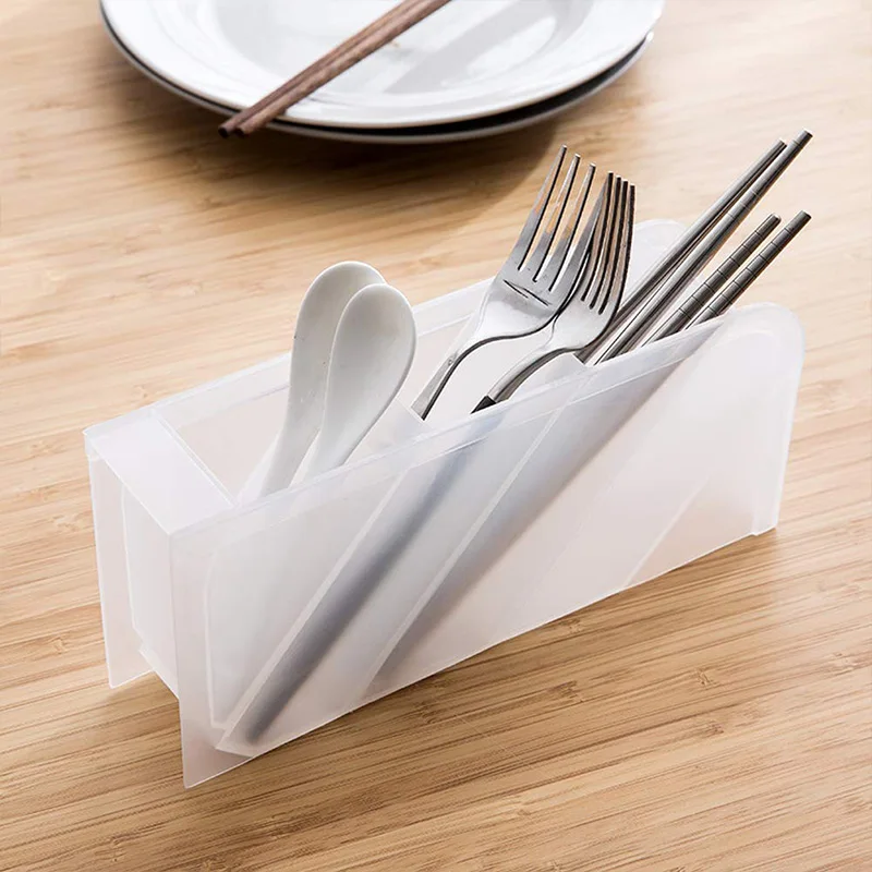  5 Pcs Desk Organizer- Pen Organizer Storage for Office School Home Supplies Translucent White Pen S