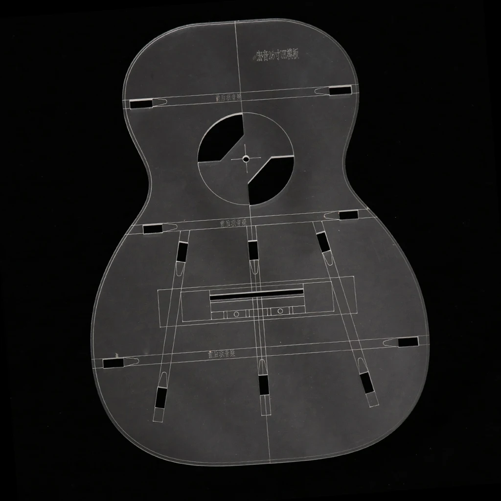26inch Mini Guitar Body Template 3mm Thickness Ukulele Uke Made