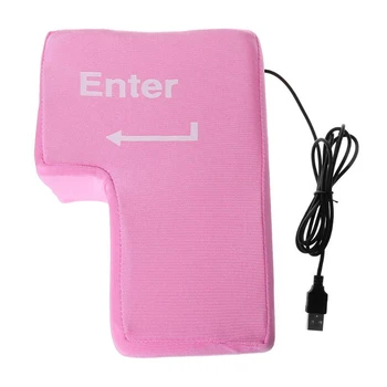 

Big Enter Key Computer USB Enter Key,Adult Vent Artifact Siesta Pillow Decompression