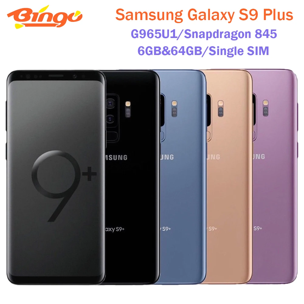 Разблокированный Samsung Galaxy S9 + G965U1 4G Android мобильный телефон Восьмиядерный