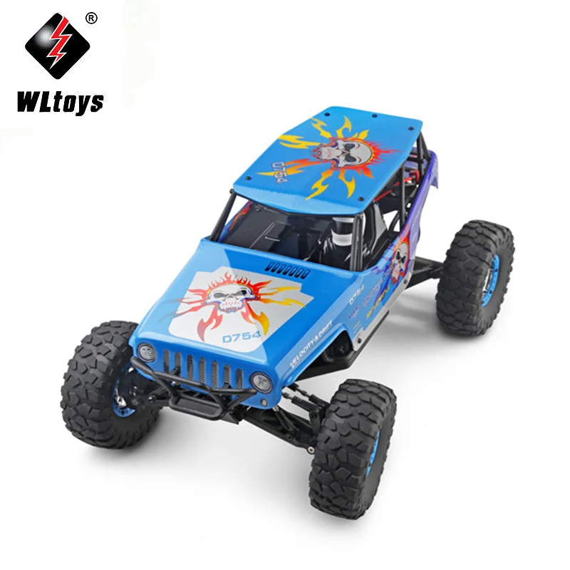 Новое поступление WLtoys 10428 2,4 г 1:10 Масштаб дистанционного управления электрический дикий трек ВОИН автомобиль с передатчиком хорошая детская игрушка