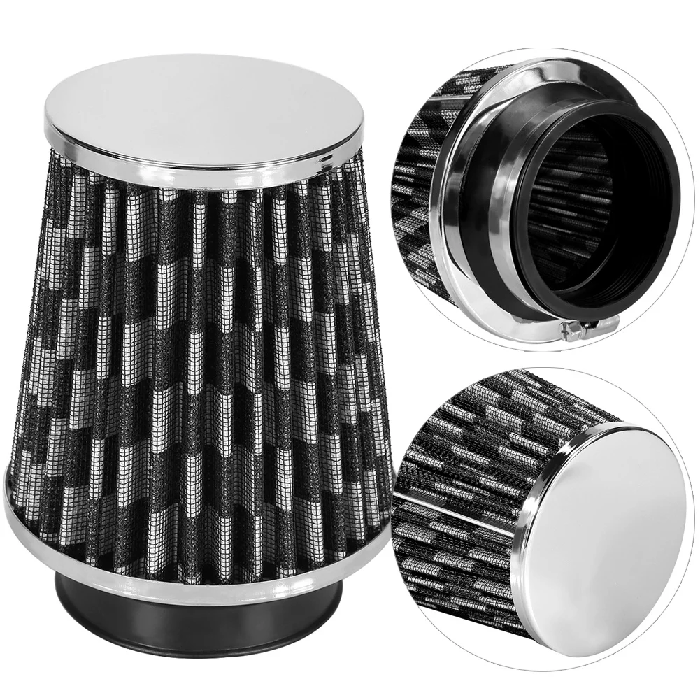

Air Filter Car High Flow Cold Air Filter Intake Induction Kit High Power Mesh Cone Air Filter Stainless Steel Clamp Dropshipping