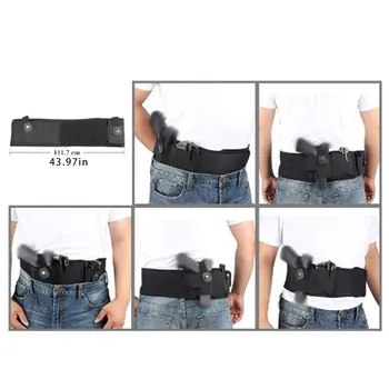 

Tactical Belt Holster Military Pistol Holsters Elastic Wide Belt Outdoor Hunting Portable Hidden Gun Holster Universal Glock