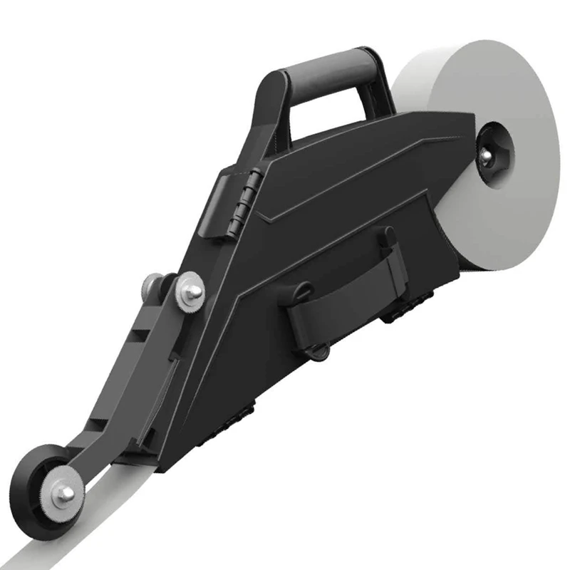 

Top-Drywall Banjo Taping Tool with Reversible Inside Corner Roller Wheel
