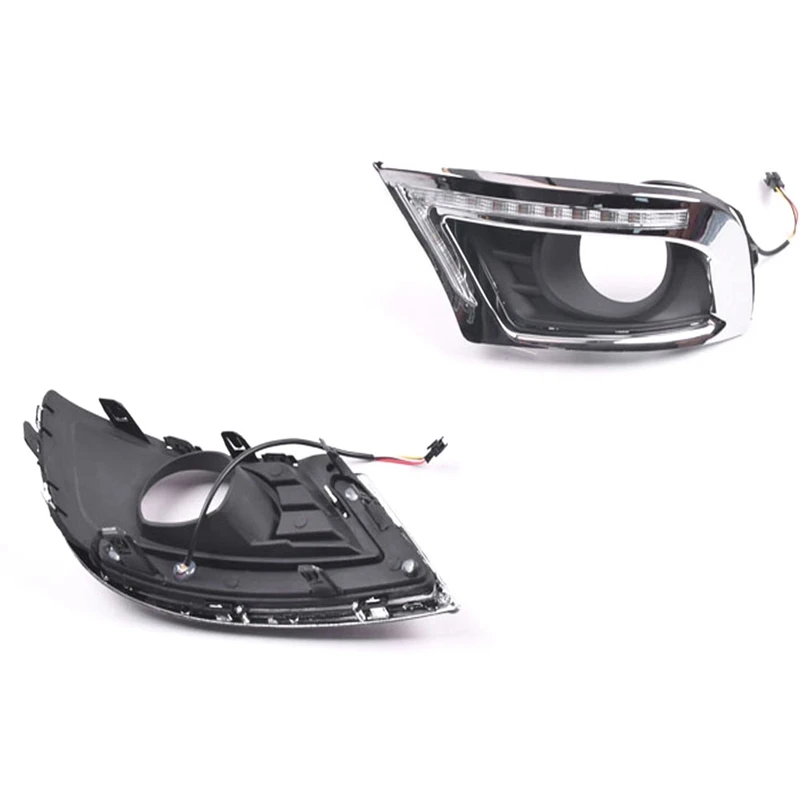 Автомобильный мигающий 1 пара светодиодный DRL дневные ходовые огни для Toyota Camry 2009 2010 2011 противотуманный светильник с желтым указателем поворота