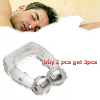 

BearPaw 3pcs Health Silicone Magnetic Anti Snore Nose Clip Unisex Stop Snoring Anti Snoring Sleep Silicone Magnetic Nose Clip