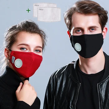 

Anti Pollution PM2.5 Mouth Mask Dust Respirator Washable Reusable Masks Cotton Unisex Mouth Muffle for Allergy/Asthma/Travel