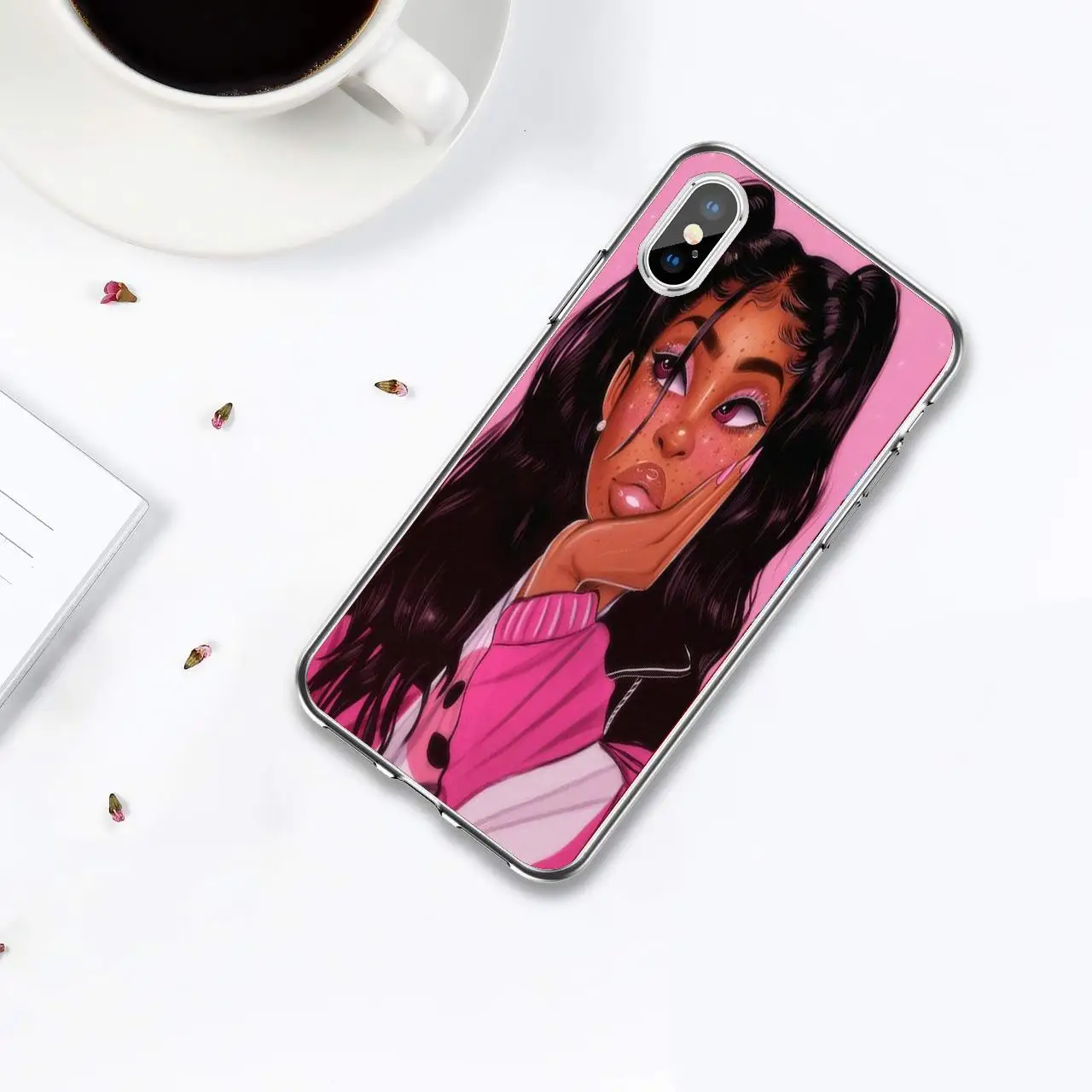 Силиконовый чехол для телефона для iPhone 11por XR XS 7 8 6S 5S, серия African explosion head girl TPU силиконовый чехол для телефона s - Цвет: B 6