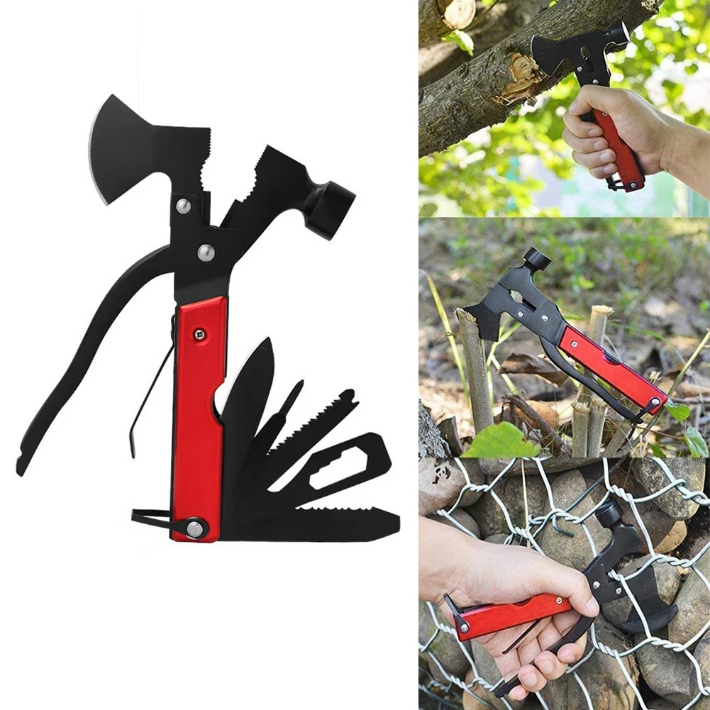 Details about   Axe multifunctional Outdoor Hunting Camping Tactical  Portable tool Hammer tool 