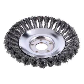 

6 Inch Steel Wire Weeding Brush Twisted Wire Bowl Type Rotating Trimmer Brush