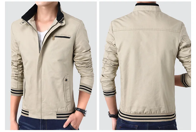 Мужская куртка, осень и зима, чистый хлопок, Мужское пальто, Молодежный корейский стиль, тренд, ветрозащитная, теплая, стоячий воротник, одежда