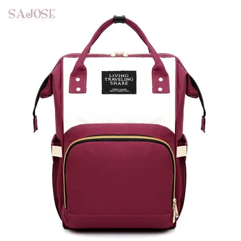 

Fashion Mummy Maternity Nappy Bag Large Capacity Baby Bag Travel Backpack Nursing Bag for Baby Care Nappy Hand Bag