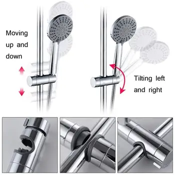 

1pc Shower Head Holder Straight Buckle Lift Pipe Adjustable Stand Accessories Bathroom Shower Holder Home Shower Wall Head C3F2