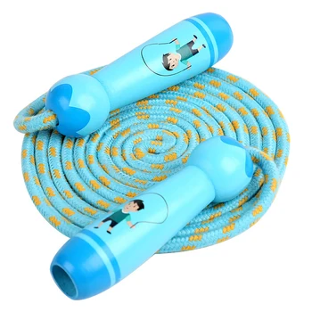 

Laburuik Skipping Ropes Outdoor Game Toys Wood Handle Kids Jump Game Cartoon Lovely Sport Standard Fitness Jumping Ropes Toy