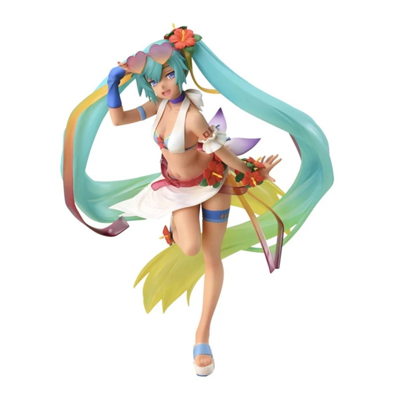 2020 Оригинальная фигурка SEGA Miku Tropical Summer Ver. Фигурка ПВХ модель куклы игрушки