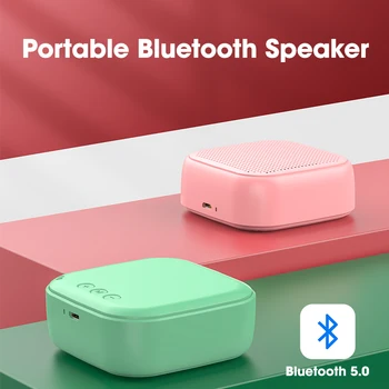 

Bluetooth Speaker Portable Wireless Speakers Bluetooth Built In Mic for Phone Call Handfree Home Outdoor Pink Loudspeaker