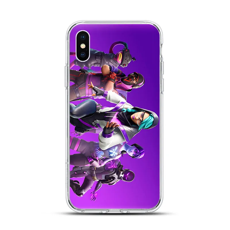 Горячая игра битва royale огонь FN Мягкий силиконовый чехол для телефона для iphone 11 11Pro XS Max X XR XS 7 8 6s Plus 5 se Монстры лама чехол - Цвет: 14