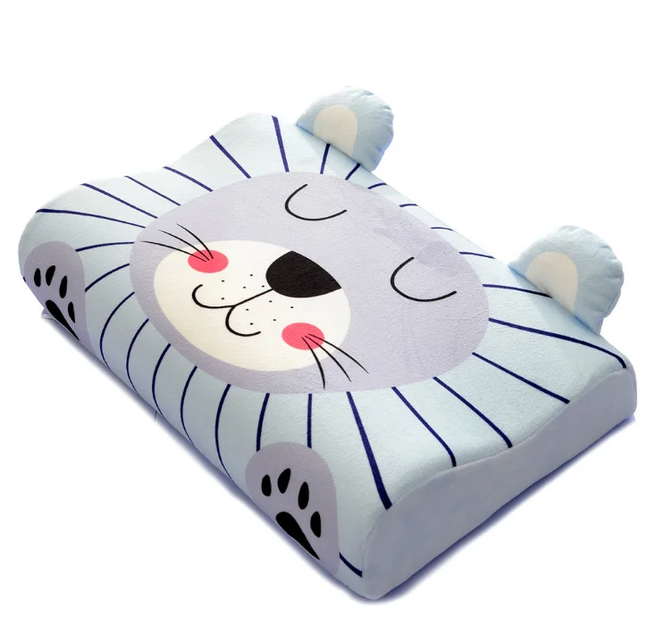 Kids Memory Foam Pillow Neck Pillow Fiber Slow Rebound Soft Baby Pillow Cartoon Printing Children Pillows Children's Bedding 3