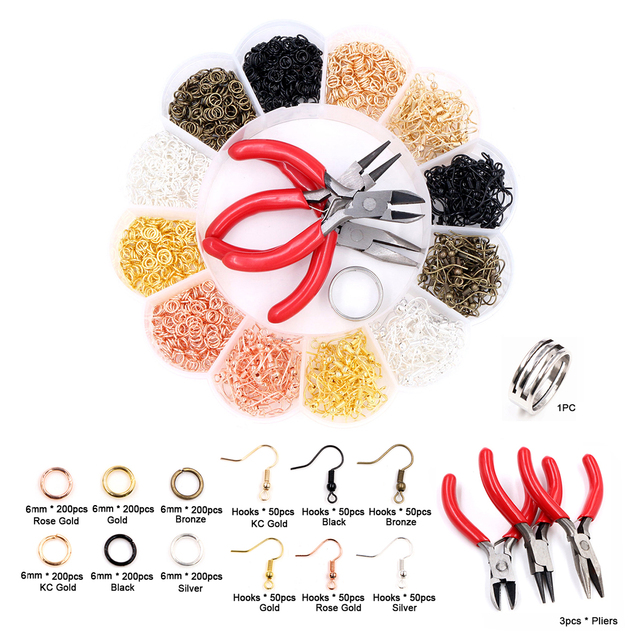 Set Box 3 4 5 6 7 8 10mm 8 Colors Open Jump Rings Split Rings Link Loop For DIY Jewelry Making Findings Connector