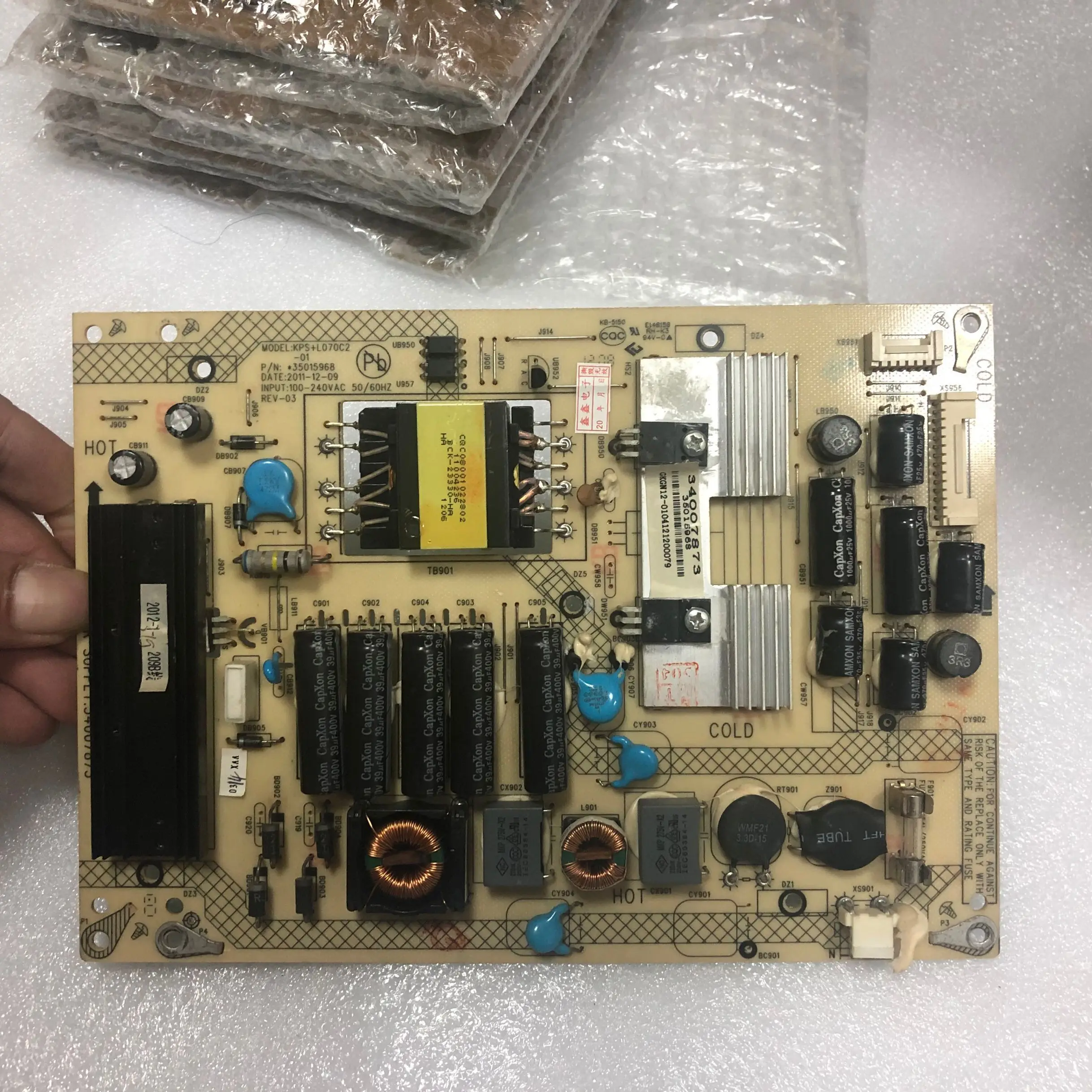 

100% test shipping for LED32M5000DE power board KPS+L070C2-01 35015968 34007873
