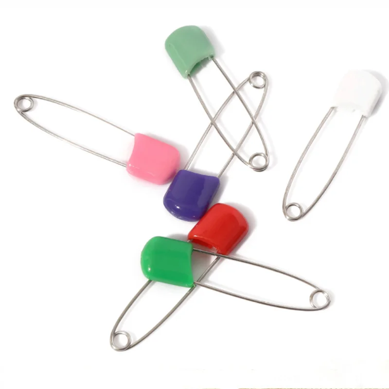 Description Picture 6 of item10/20Pcs Plastic Head Safety Pins 4/5.5cm Safety Locking Cloth Baby Diaper Nappy Pins Needle DIY Pins Sewing Accessory Markers