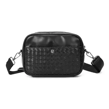 

Man PU Shoulder Bag Male Messenger Bag Boy Casual Crossbody Bag Black