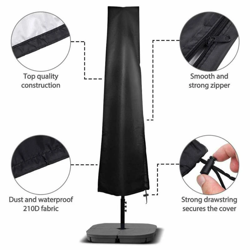 

Outdoor Parasol Patio Umbrella Cover Dust Proof Protection Storage Bag Shield