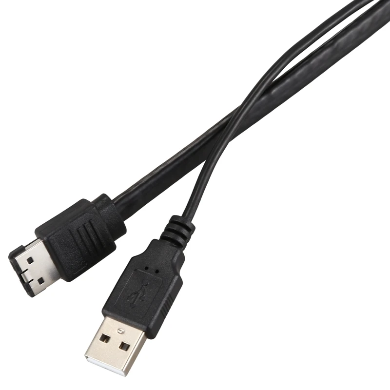 AAAE Top-22pin SATA для eSATA USB кабель для передачи данных Кабель-адаптер 0,5 м для жестких дисков черный