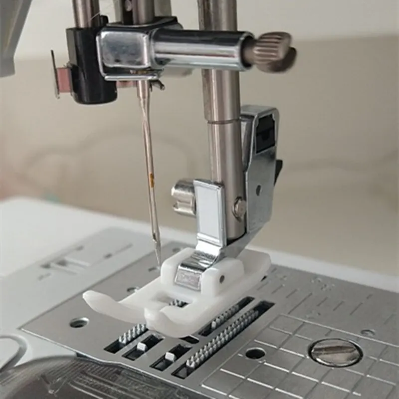 Sewing presser foot roller straight stitch leather non-stick zigzag Teflon sewing machine tool for all low shank Snap-On Singer