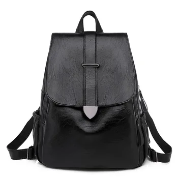 

Backpack Female 2020 New Fashion Wild Small Backpack Soft Leather Leisure Travel Travel Large-capacity Korean School Bag