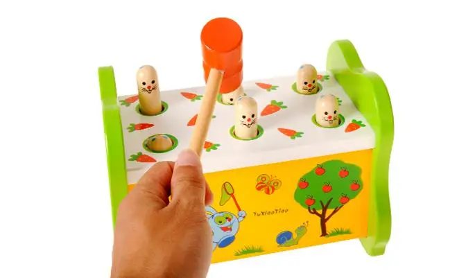 Детская деревянная ударная игрушка для детей, Детский деревянный ударный пол, игры для родителей и детей, деревянный блок, игрушки