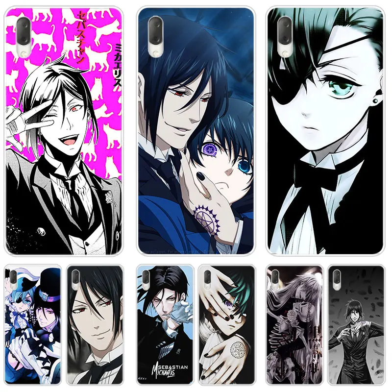 Anime Black Butler Cat Case For Sony Xperia X Xa Xa1 Xa2 Ultra L1 L2 L3 Xz3 M4 Aqua Z3 Z5 Premium E5 Xz Xz1 Xz2 Compact Cover Phone Case Covers