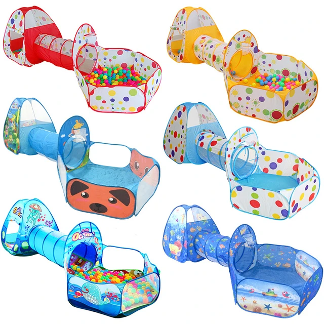 Piscine À Balles Pour Enfants Grande Tente De Balle Pop Up Pour Enfants Pour  Les Tout-petits Playhouse Parc À Crawl Pour Bébé Avec Panier De Basket Et  Sac De Rangement À Fermeture