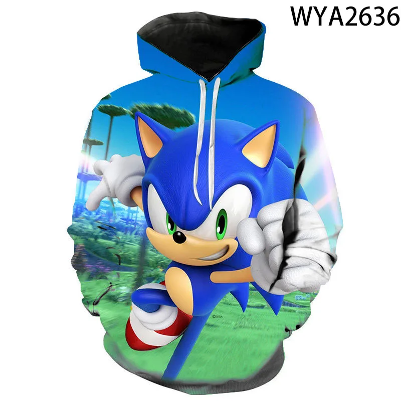 New Arrival Anime Sonic the Hedgehog 3D Printed Hooded Sweatshirts Men Women Children Fashion Casual Pullover Kids Hoodies New Arrival Anime Sonic the Hedgehog 3D Printed Hooded Sweatshirts Men Women Children Fashion Casual Pullover Kids Hoodies