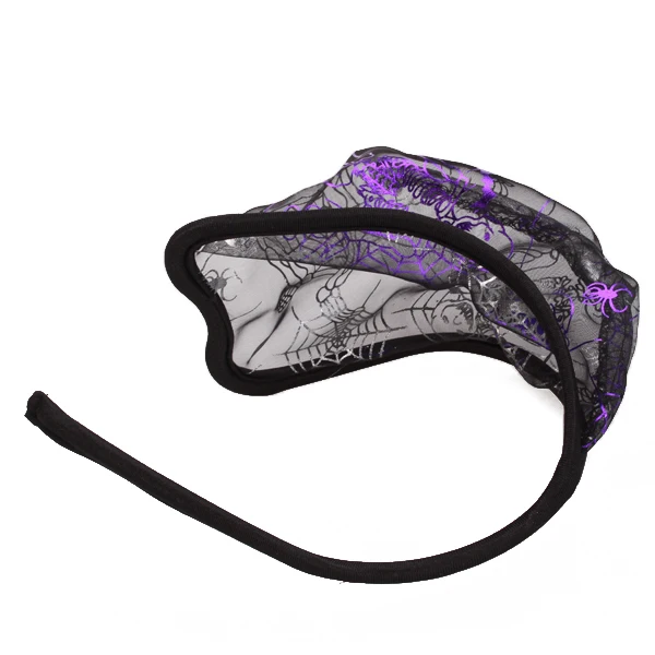 Sexy Mens Pouch C-string Thong Panty Briefs Purple w/ Spider Web Skull Pattern  Sexy Lingerie Men Thong Bikini Underpants gay