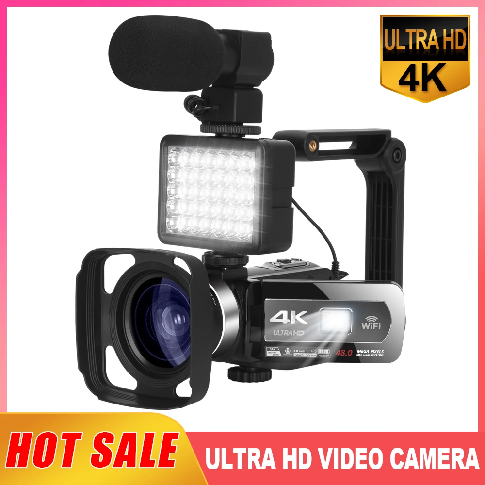 22 New Release Video Camera Built In Light Wifi Function 48mp Vlogging For Youtube 3 0inch Ips Touch Screen Stream Camcorder Consumer Camcorders Aliexpress