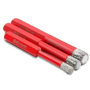 

Tool Drill Bits 3pcs 6/8/10MM For Granite Marble Angle grinder Lubricate
