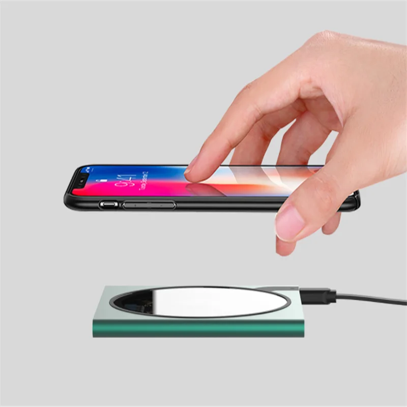 Беспроводное зарядное устройство Xiaomi VH, версия для исследования, интеллектуальная быстрая зарядка, модный ретро мультипротокол, быстрое наполнение металлической текстурой