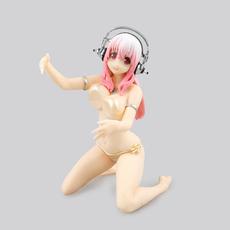 Соблазнительное бикини в стиле аниме Super купальный костюм Sonico 4 цвета Экшн