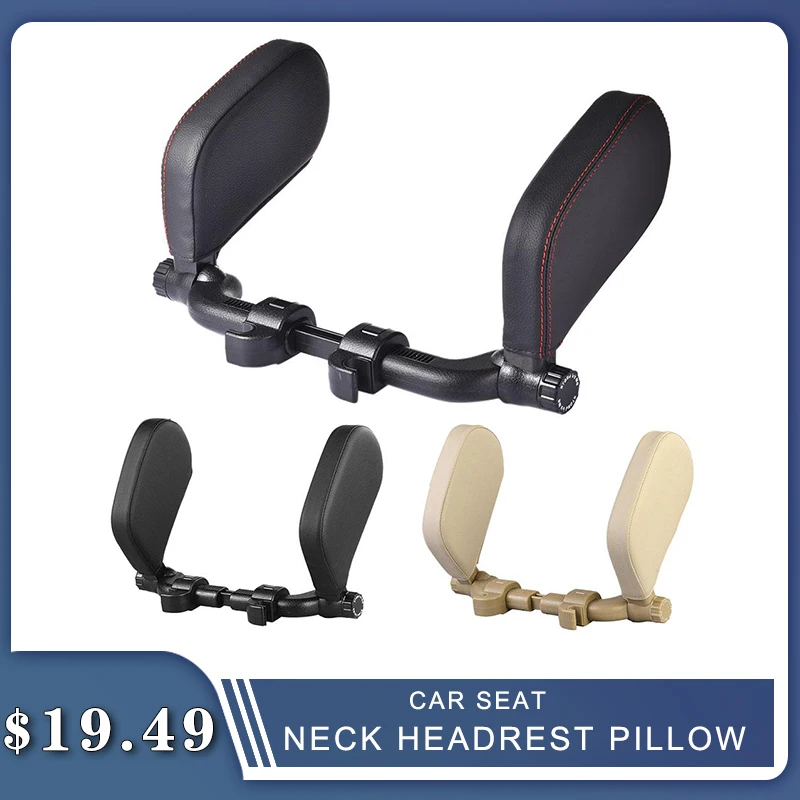

Car Neck Cushion Seat Headrest Pillow Support Head Restraint Seat Pillow Headrest Neck Travel Sleeping Cushion For Kids Adults