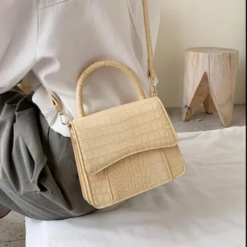 

CityXinren Textured retro small bag female bag 2020 new wild lady handbag shoulder bag French fashion Messenger small square bag