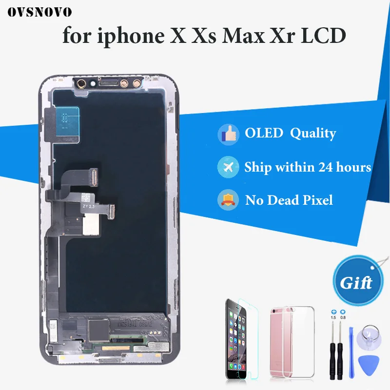 

OLED Quality OEM TFT Full Front Assembly for iPhone X XR XS MAX LCD Display Touch Screen Digitizer Assembly Replacement Part