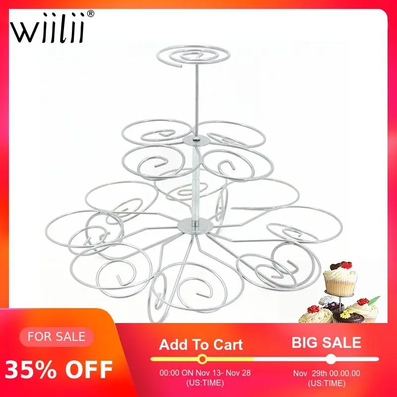 Подставка для кексов 3 уровневая Проволочная аксессуары украшения тортов