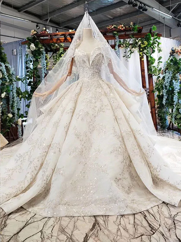 as picture BacklakeGirls Ever Pretty модельные свадебные туфли класса люкс с оборками свадебное платье сексуальный v-образный вырез с открытыми плечами бальное, свадебное платье; Robe De Мари - Цвет: as picture