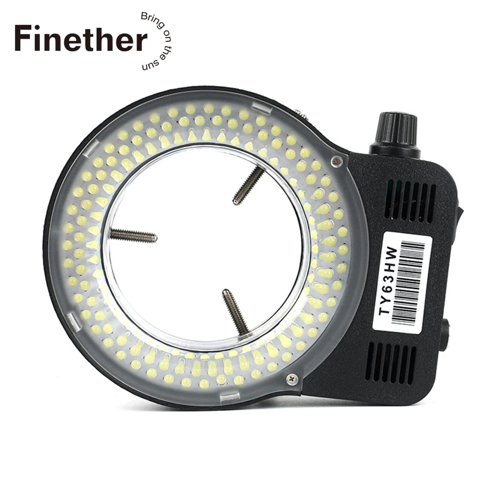  144 LEDs Adjustable 144 LED Ring Illuminator Lamp For Industry Stereo Microscope AC90V-240V Microsc