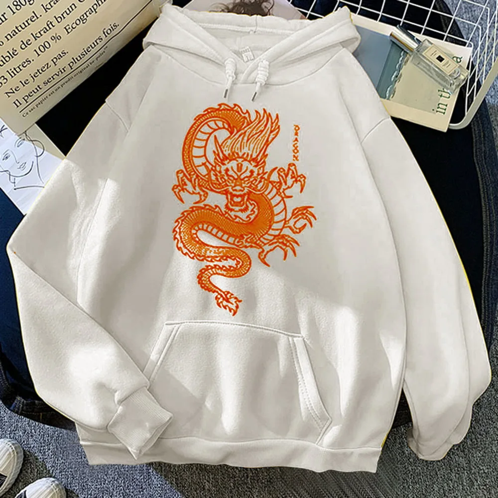 Женская толстовка с капюшоном в стиле хип-хоп Kawaii Ullzang Harajuku Dragon корейский