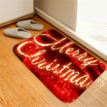 Рождественский коврик для кухонной двери, мягкий нескользящий коврик, хлопковый ковер на пол, ковер для детской комнаты 30N14